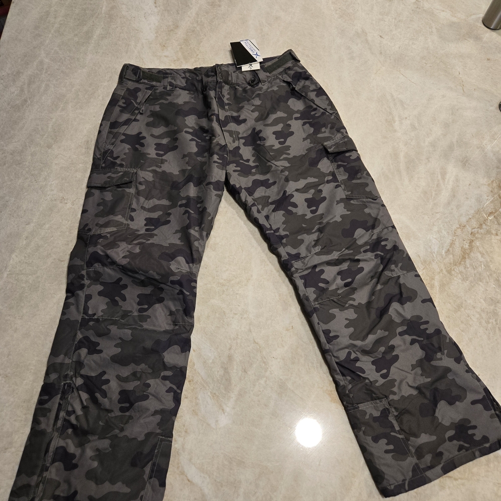 Arctix Men's Snowsports Green Camouflage Cargo Pants XXL